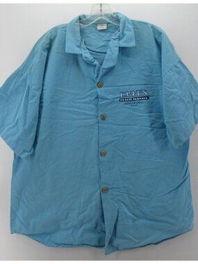 VINTAGE Crazy Shirts Hawaii Shirt XL Dukes Waikiki Beach Service Aloha*